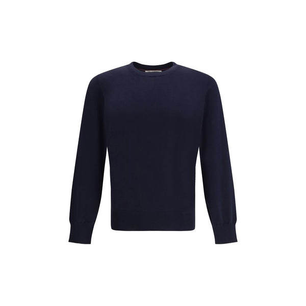 Brunello Cucinelli Blue Cotton Sweatshirt