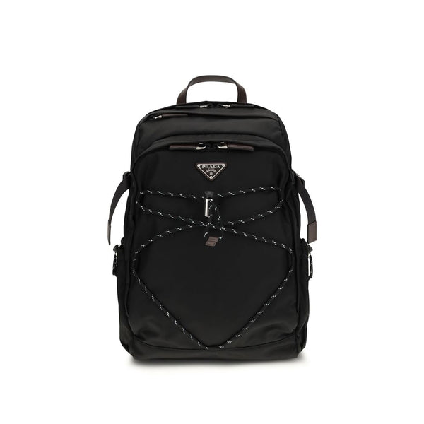 Prada Black Recycled Polyamide Backpack