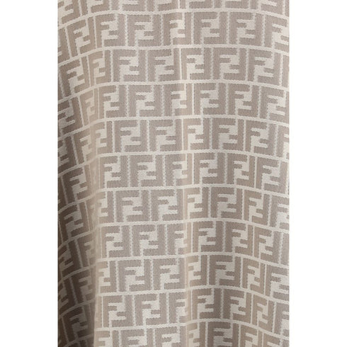 Fendi Gray Wool Scarf