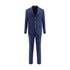 Brunello Cucinelli Blue Fleece Wool Two-Piece Suit