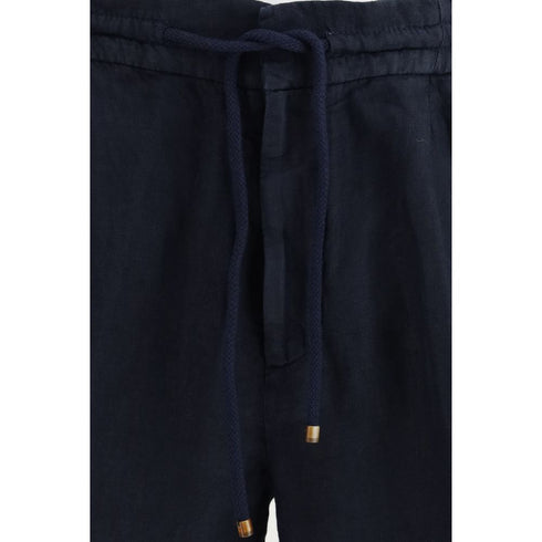 Brunello Cucinelli Blue Linen Bermuda Shorts