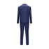 Brunello Cucinelli Blue Fleece Wool Two-Piece Suit
