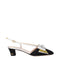 Valentino Garavani Black Fabric Mid Heel Pumps