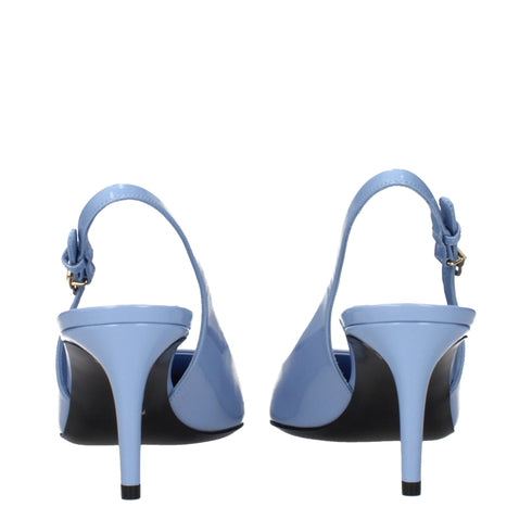 Dolce & Gabbana Light Blue Leather High Heel Pumps