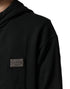 Dolce & Gabbana Black Full Zip Hooded Men Sweatshirt Sweater