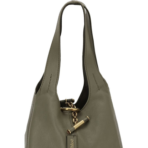 Chloé Green Buffalo Leather Shoulder Bag