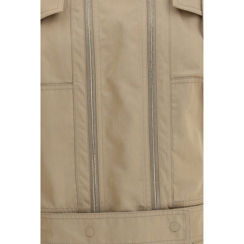 Fendi Beige Cotton Full-Length Jacket